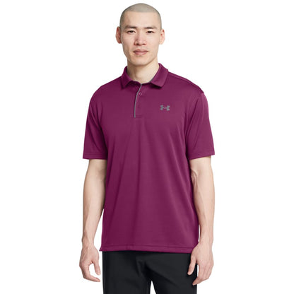 Under Armour Tech Polo de Golf para Hombre - (505) Purple Gemini -  - Pitch Gray - XL