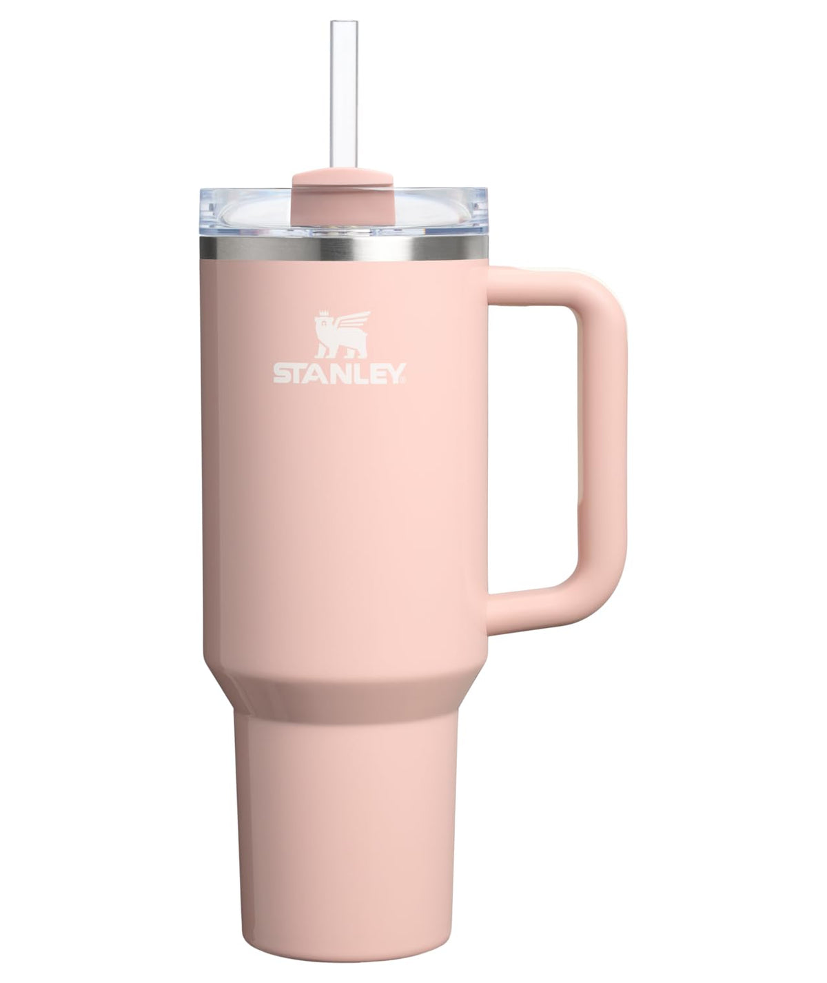 Stanley Quencher H2.0 Vaso con Asa y Popote, Tapa FlowState - 1,134 g - Peach Whip Gloss