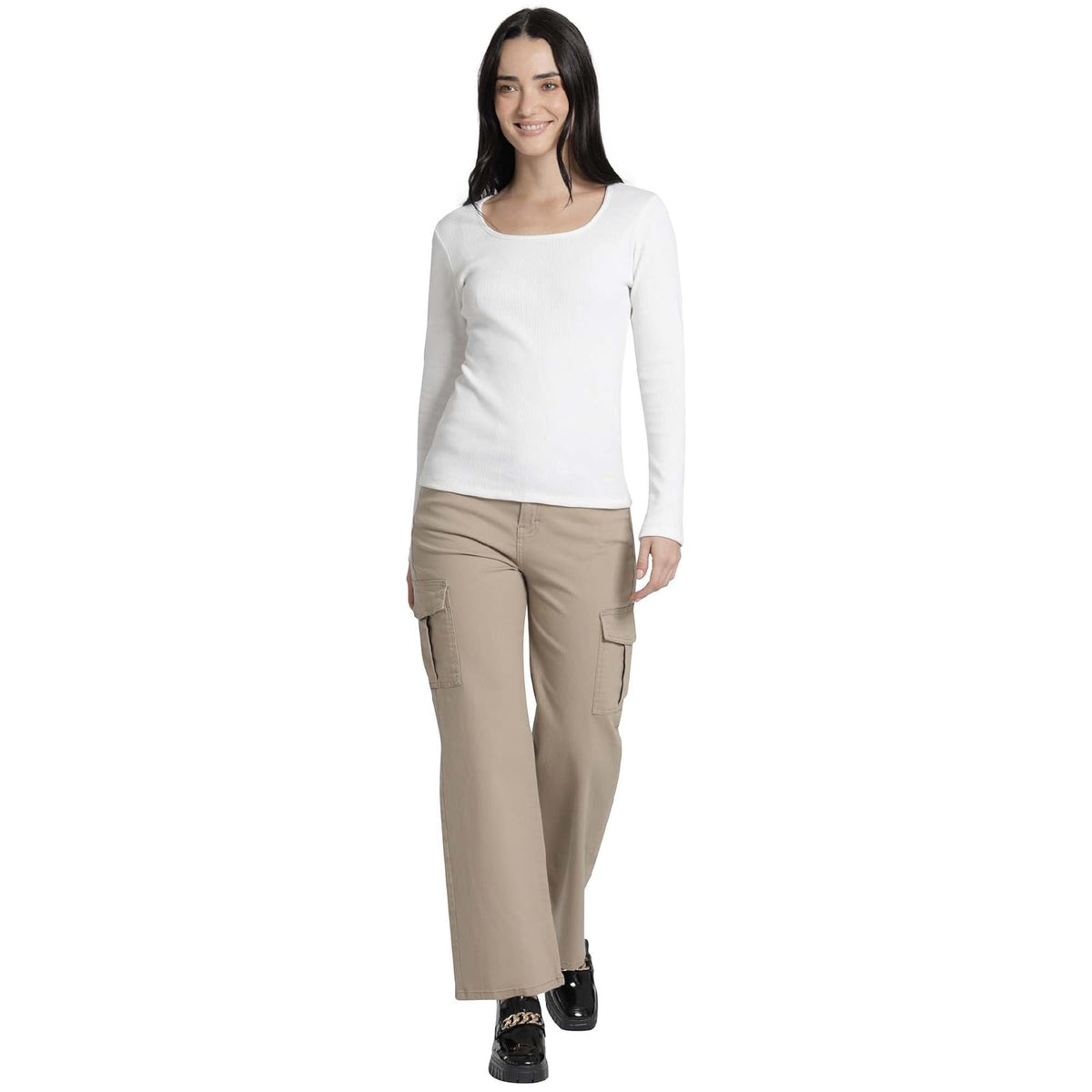 Lee Camisa Slim de Algodón para Mujer