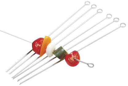 Norpro pinchos de acero inoxidable, juego de 6, Plateado, 14 pulgadas, 1