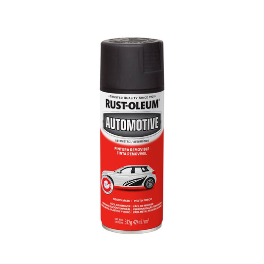 Rust-Oleum Pintura Removible Peel Coat Negro Mate 313529, 312 g
