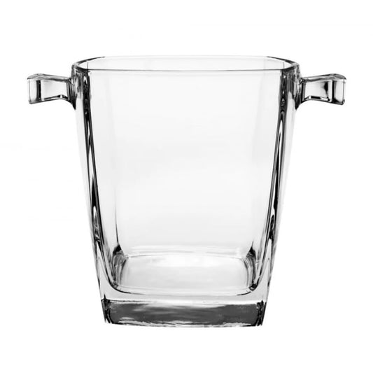 Luminarc 307-5980 Hielera Clásica con Asa Ergonómica, Vidrio Transparente, Colección Stearling, Para Mesa de Noche o Bar en Casa, Capacidad 1.3 L con Caja de Regalo