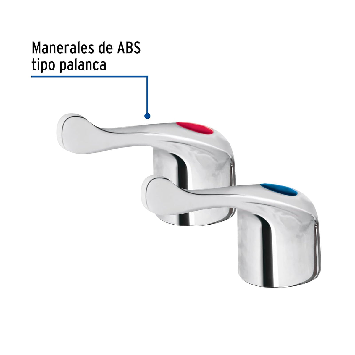 Foset Basic MMP-200, Juego 2 manerales palanca para mezcladoras plásticas