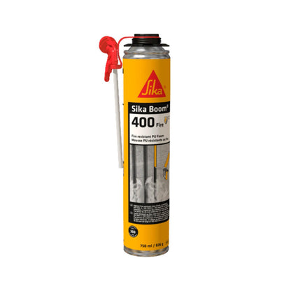 SIKA - Espuma expansiva - Sika Boom 400 Fire - Espuma expansiva de poliuretano profesional resistente al fuego - Temperatura entre –40 ° C y +90 ° C - Firestop hasta 4H - Clase EI 240 - Bote 750 ml