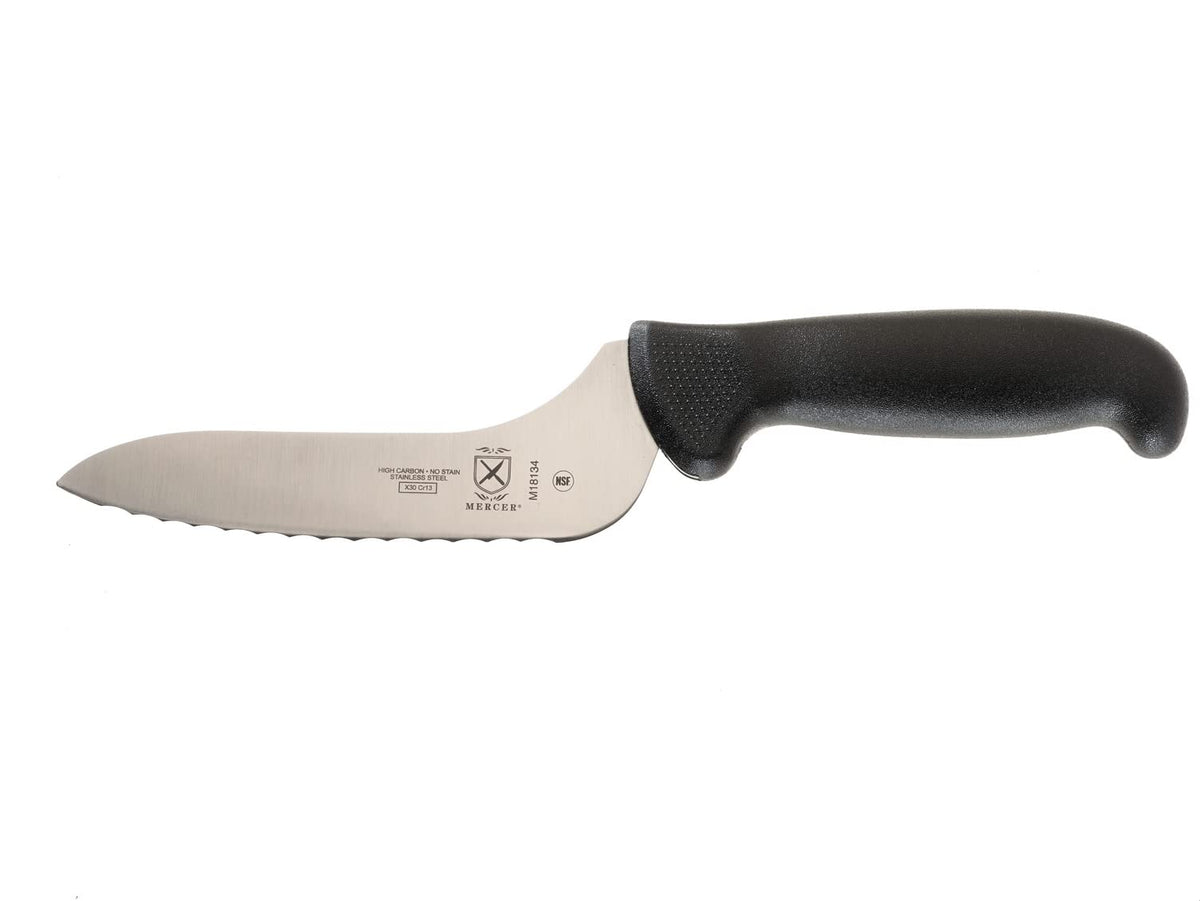 Mercer Culinary M18134BK Cuchillo para pan, 6 pulgadas, Millennia Black
