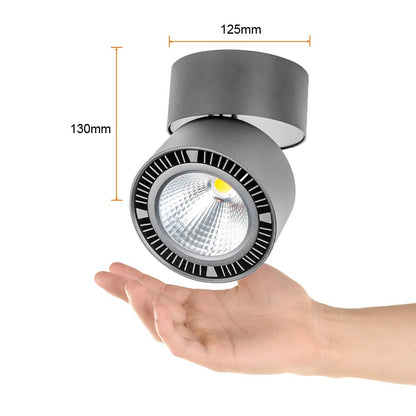 Tecnolite Lámpara Spot LED de Sobreponer Dirigible 24 W, Luz Suave Cálida, No atenuable, LED integrado