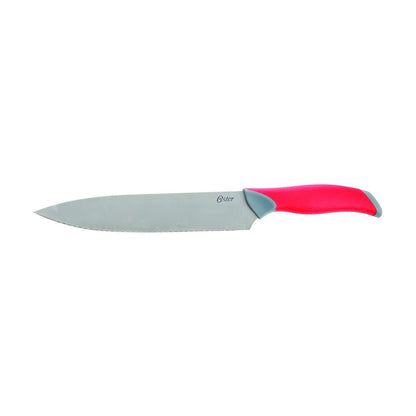 Juego santoku de 2 piezas, Oster Baldwyn, acero inoxidable, Rojo/Negro, 1, 1