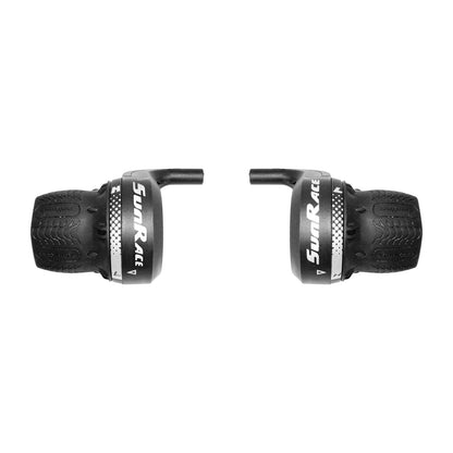 SUNRACE Puños de Mando MTB 3x7 Velocidades ‍ | Tipo Fricción con Forros | Incluye Bolsita | Modelo TSM10.FF0S.0S0.HPB