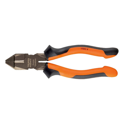 Truper Expert T200-7X, Pinzas de electricista profesionales, comfort grip, 7"