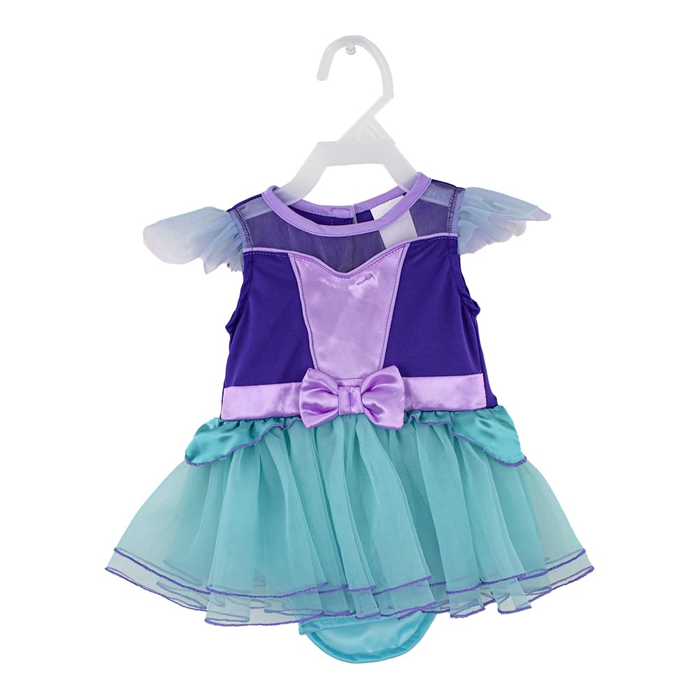 Fantasy Ruz. Disfraz para Bebé, Princesa Ariel, Modelo F12856-AZN2, Color Aqua, Talla 12 meses. Licencia Original Disney.