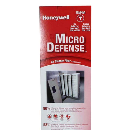 Honeywell - Filtro de aire plegable de alta eficiencia de 10,16 cm, 20 x 24 x 4, Blanco