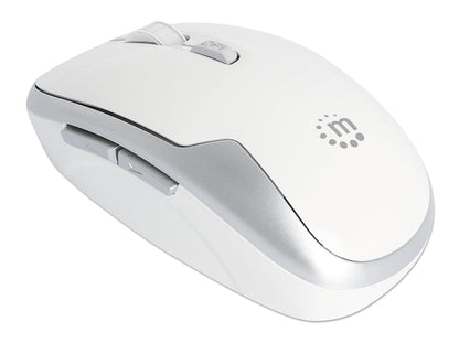 Manhattan Mouse Optico Inalambrico 6 Botones 2.4G Blanco