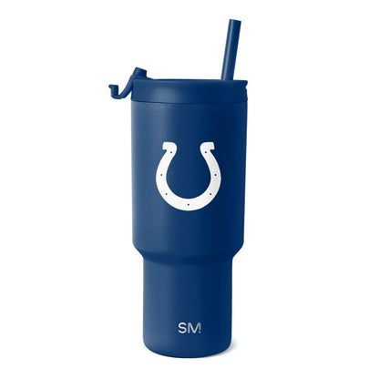 Simple Modern Termo de 30 Onzas con Tapa Abatible y Popote - MERCANCÍAS - Indianapolis Colts
