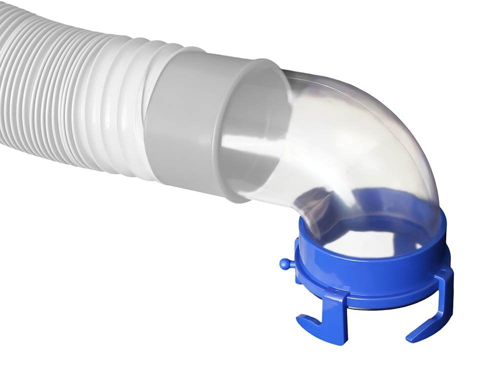 Prest-O-Fit 1-0020 Blueline - Adaptador de Manguera de 90°, Transparente