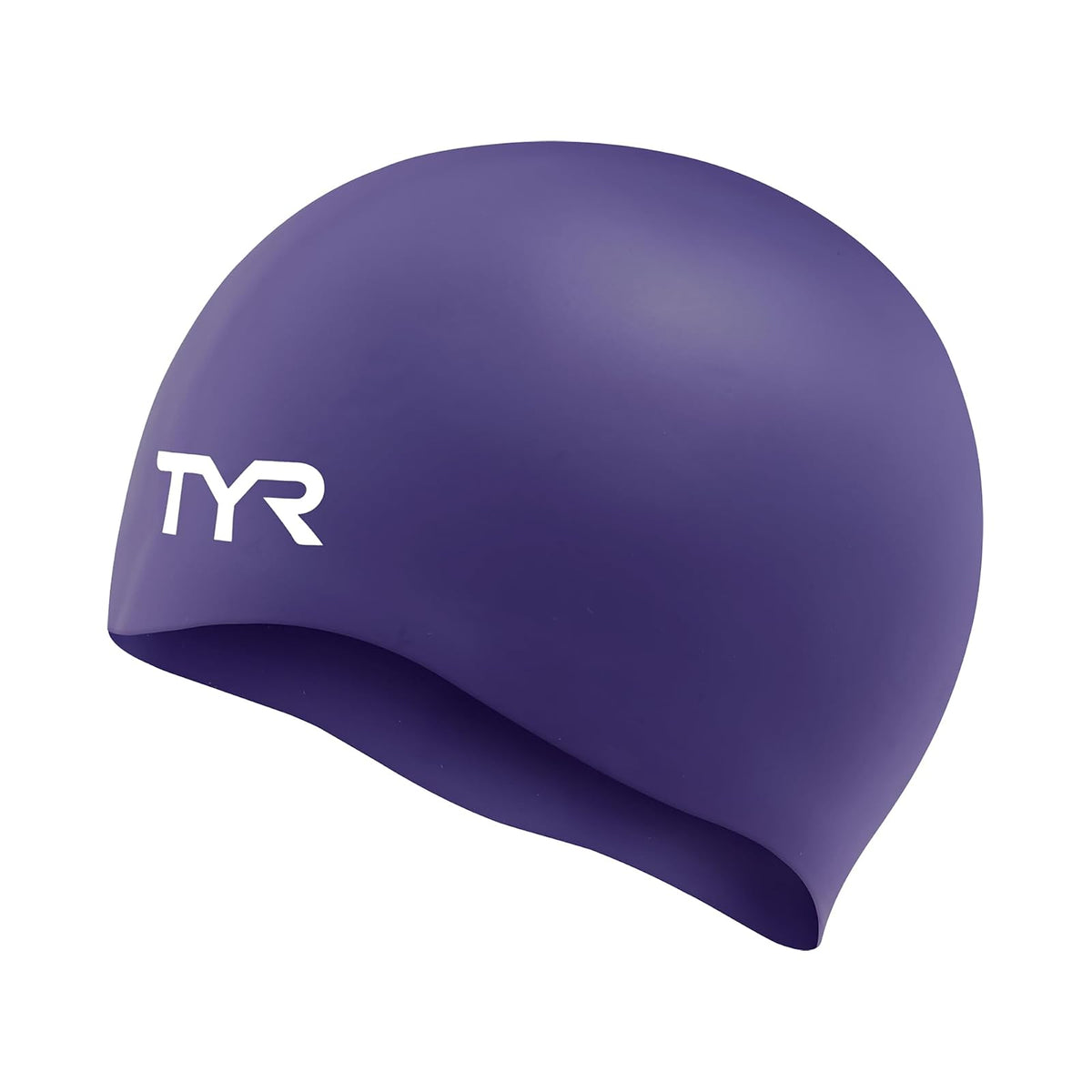 TYR - Gorro de natación Antiarrugas (Silicona) - Gorra TYR - Púrpura