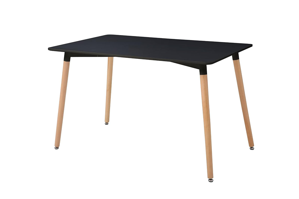 Alterego - Mesa Rectangular nórdica London, Color Negro