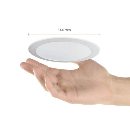 Tecnolite - Lampara Empotrable en Techo, Color Blanco, Luz blanca neutra, 9W