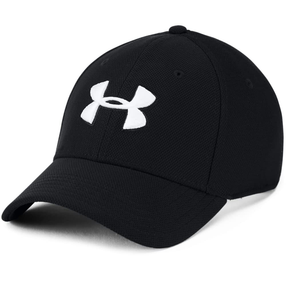 Under Armour Blitzing 3.0 Gorra, Hombre - Stretch Fit - Blanco (Black - White - 001) - CH-M