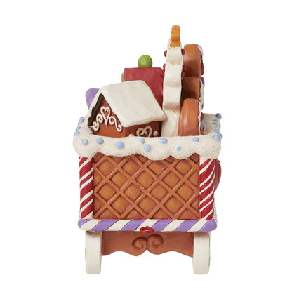 Enesco Jim Shore Heartwood Creek Gingerbread - Figura de Tren de Navidad de Resina de Piedra Pintada a Mano, Cifras de Papá Noel coleccionables, Estatua de decoración del hogar, 5.25 Pulgadas