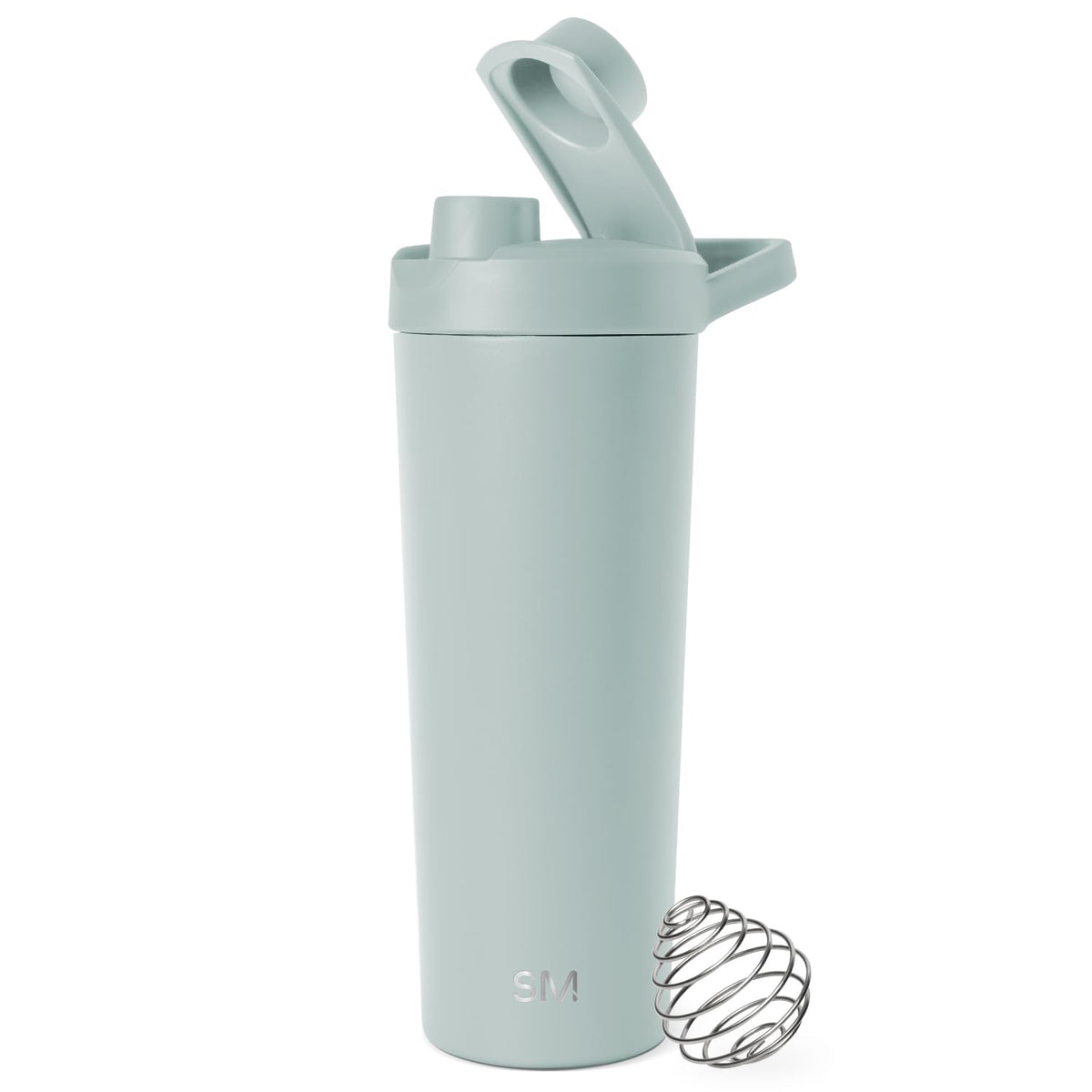 Simple Modern Rally Botella Mezcladora de Acero Inoxidable con Bola, 710 ml - 0.7 Litros - Verde (Sea Glass Sage)