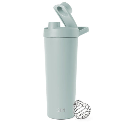Simple Modern Rally Botella Mezcladora de Acero Inoxidable con Bola, 710 ml - 0.7 Litros - Verde (Sea Glass Sage)