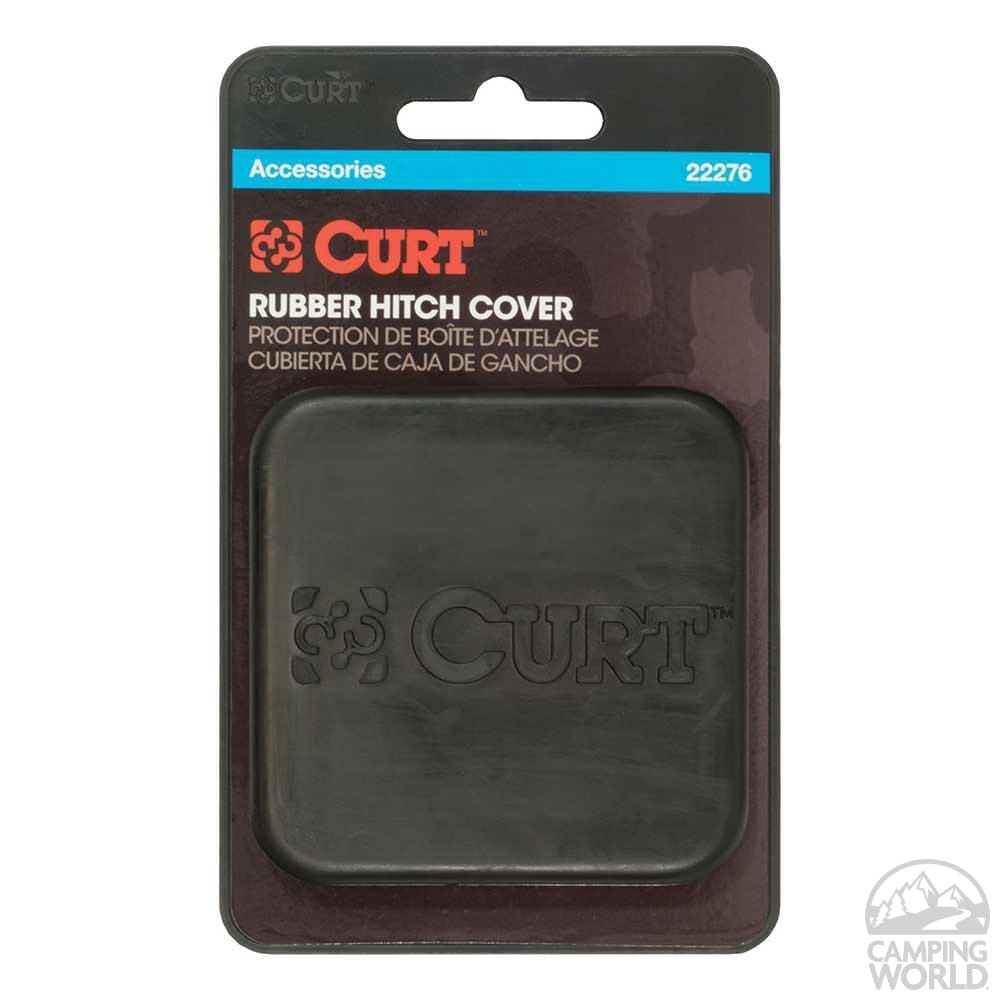 CURT Cubierta de Enganche de Remolque de Goma 22276 para Receptor de 2 in, Negro