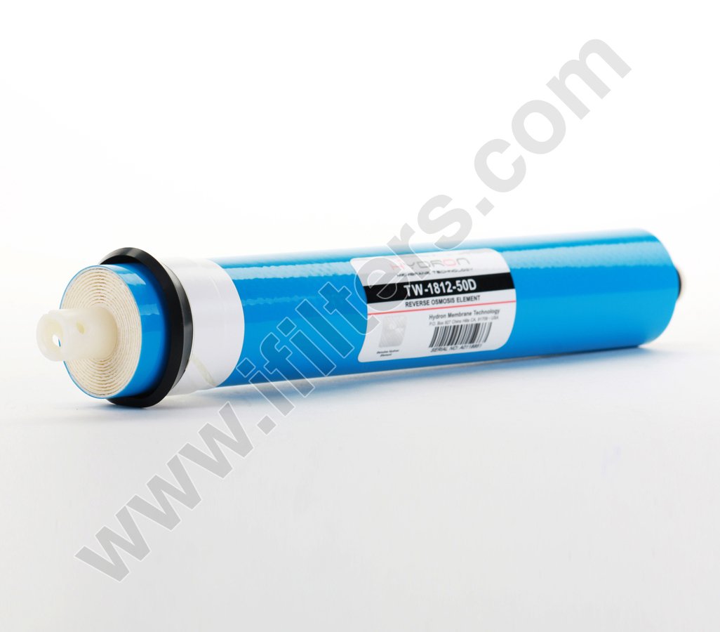 Hydron TW-1812-50 DI o RO membrana de ósmosis inversa de repuesto 50 GPD, se adapta a cualquier unidad estándar RO