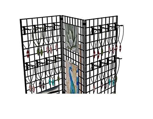 NAHANCO GWH8B Gwh8 8" Black Gridwall Hooks (Pack of 12)