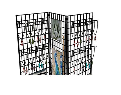 NAHANCO GWH8B Gwh8 8" Black Gridwall Hooks (Pack of 12)