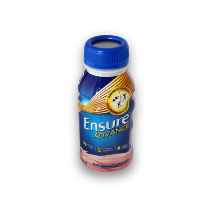 Ensure Advance Fresa – Formula Nutricional | Pack 16 piezas de 237ml | Bebida nutricional que favorece salud muscular y ósea brindando energía constante en formato práctico.