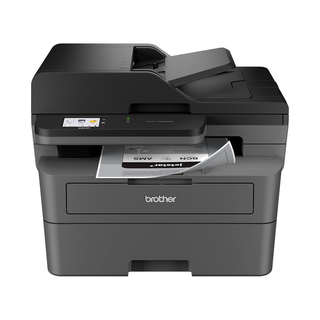 Brother Multifuncional Láser Monocromática DCP-L2660DW Dúlpex con Wi-Fi | Impresión, copiado y escaneado, dúplex, conectividad inalámbrica, impresión blanco y negro, 36 págs. por minuto