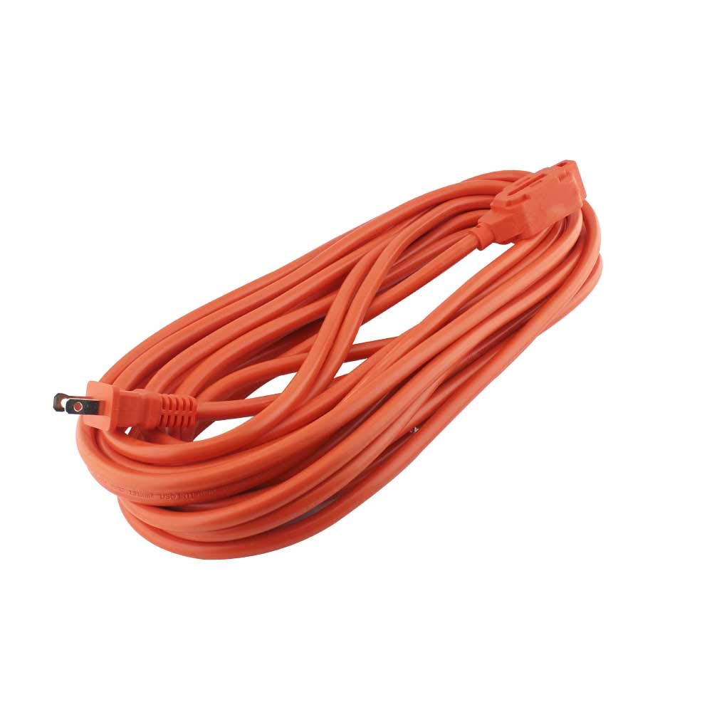 SANELEC, Extensión Eléctrica, Uso Rudo, Corriente 10 A, Calibre 16 AWG, 10 metros, Color Naranja, Modelo 2410