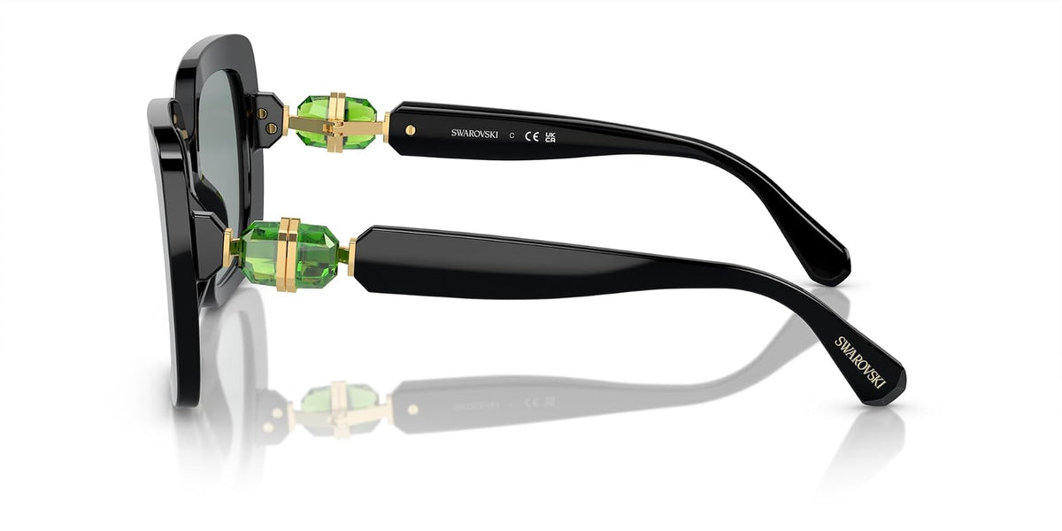 Swarovski 0SK6001 Gafas de Sol para Mujer, Forma Square Color Negro