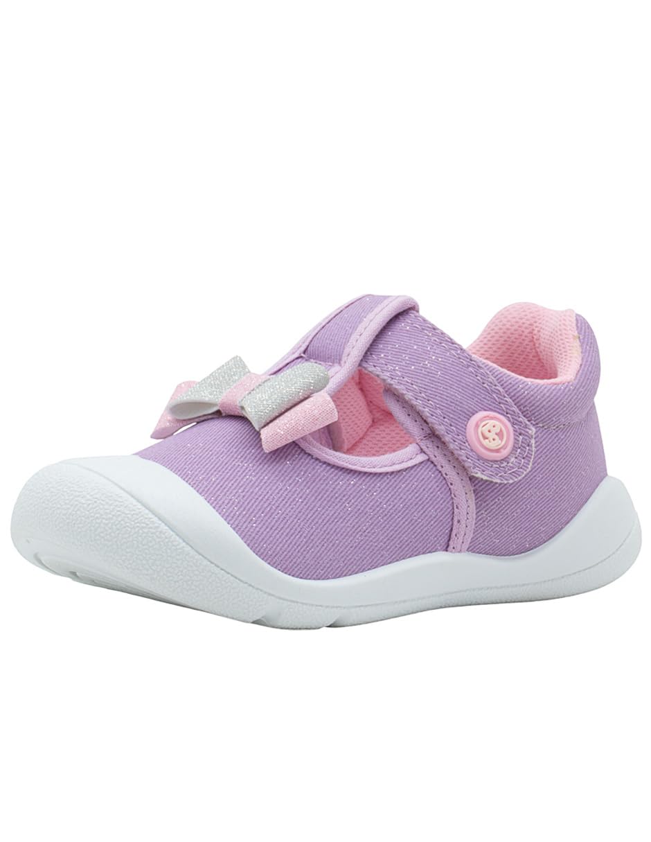 Bubble Gummers Annie Zapatos Mary Jane para Niña - 17.0 cm - Lila Rosa