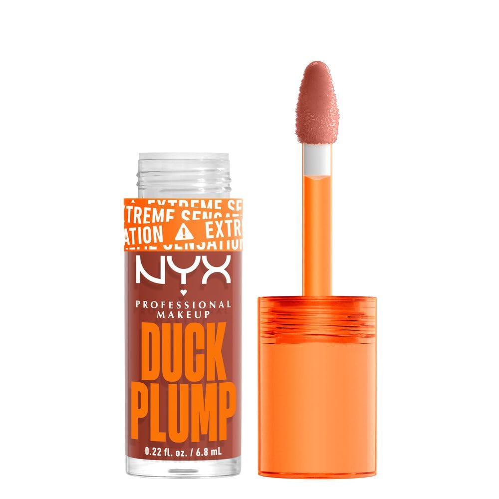 NYX Duck Plump Brillo Labial Voluminizador Efecto Plumping - Brown of Applause