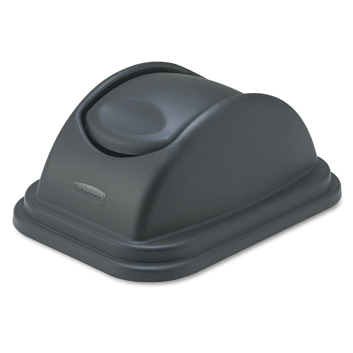 Rubbermaid Commercial Products – Tapa Oscilante para Cesto Grande, Diseño de Plástico Resistente que Evita Olores y Bacterias, que se Ajusta Debajo del Escritorio, Negro FG306700BLA