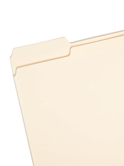 Smead File Folder, 1/3-Cut Tab, Assorted Position, Letter Size, Manila, 24 per Pack (11928)