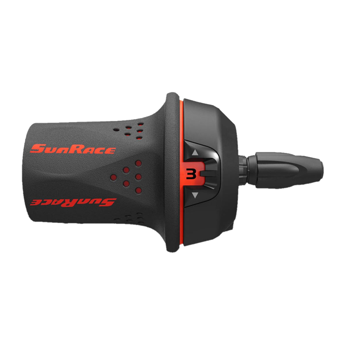 SUNRACE Puños de Mando Montaña 3x7P Index con Forros Rojo Bolsita TSM21.730S.RS0.HPB