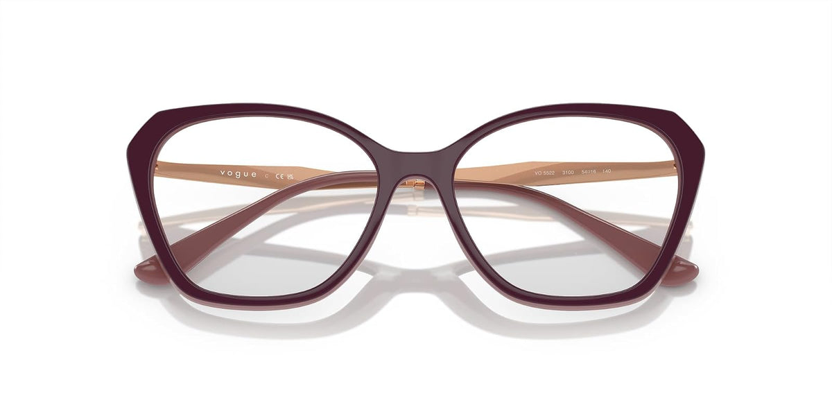 Vogue Eyewear Vo5522 - Marcos cuadrados para anteojos graduadas para mujer