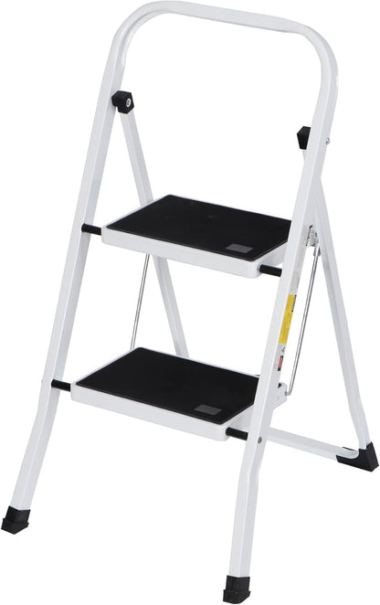 SIMPLI-MAGIC Escalera de escalón, Taburete ergonómico Plegable con Pedal Ancho Antideslizante, Multiuso para el hogar, Cocina y Oficina (Capacidad de 300 Libras)