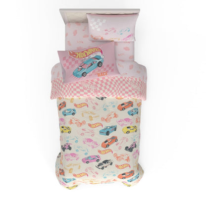 Franco Pokémon Juego de Ropa de Cama, 7 Piezas, Tamaño Matrimonial - 5 Piece Twin Size - Hot Wheels - playera para niñas