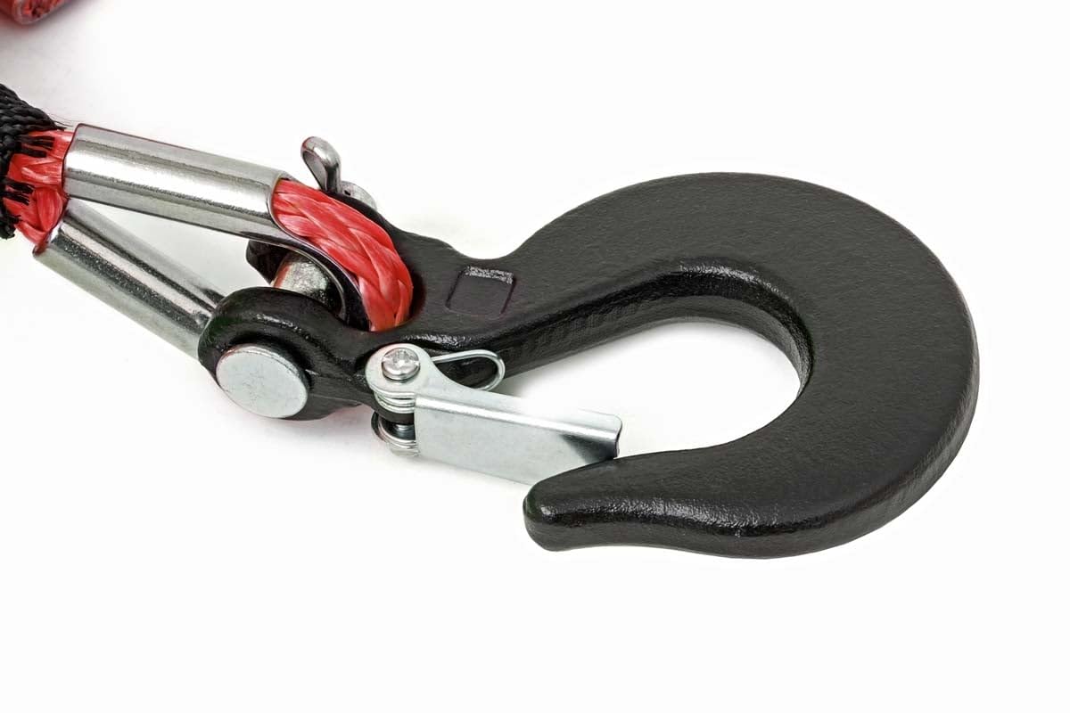 Rough Country Cuerda de cabrestante sintética roja UTV/ATV de 1/4" | 50 pies - RS161