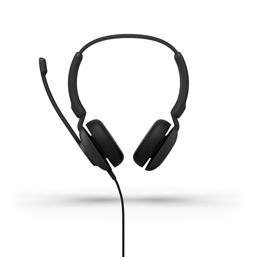 Jabra Evolve 10 Auriculares con Cable con micrófono con cancelación de Ruido para Uso en PC/portátil, fácil configuración USB-A, Certificado TCO, diseño Ligero, Llamadas en línea/Controles de Volumen