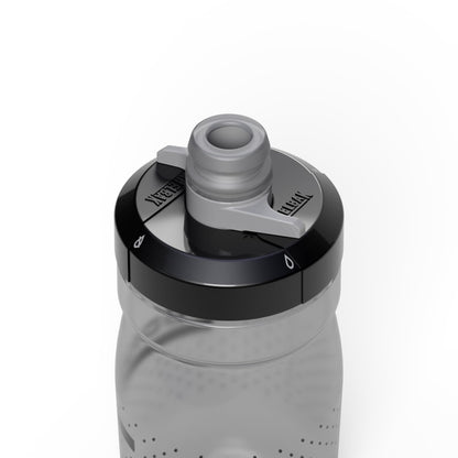 CamelBak Podium - Botella de agua para bicicleta de 15 onzas, fácil de apretar, se adapta a la mayoría de jaulas de bicicleta, humo