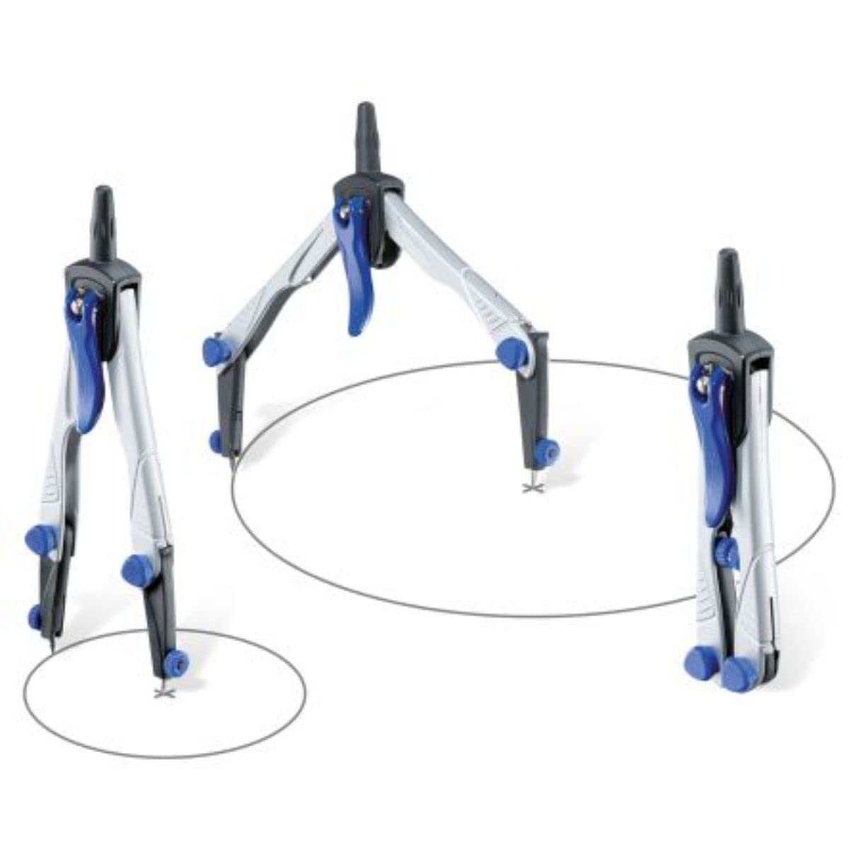 Maped Compas Technic Compact | con 7 Piezas | Color Azul