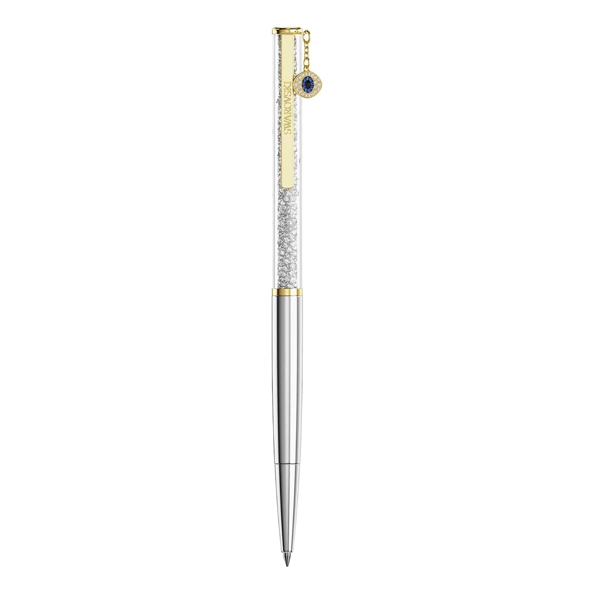 Swarovski Bolígrafo Crystalline Silk, Ojo turco, Tono dorado, Combinación de acabados metálicos
