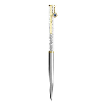 Swarovski Bolígrafo Crystalline Silk, Ojo turco, Tono dorado, Combinación de acabados metálicos