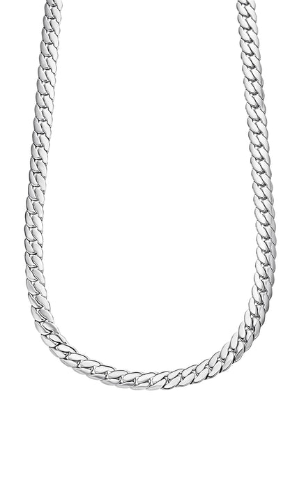Lotus Style Collar men in black para caballero en tono plateado