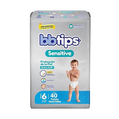 Pañales Bbtips, Talla XX Grande (6), 160 Pañales