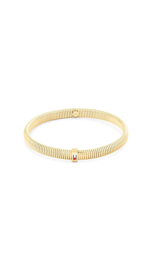 Joyería Tommy Hilfiger para mujer - Pulsera elástica – Diseño apilable – Acero inoxidable – Fácil de poner – Accesorio de moda, regalo para él